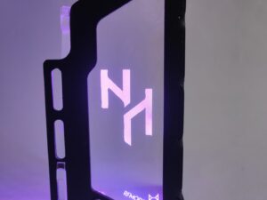 Suporte de VGA/Placa de vídeo 4 baias vertical+acrílico personalizado+iluminação